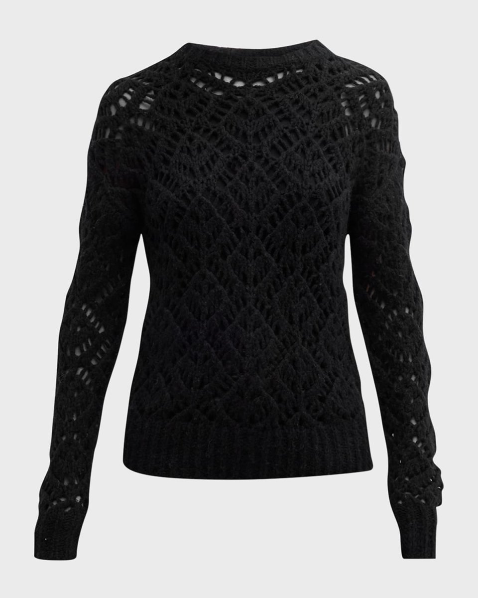 Wool-Cashmere Open Stitch Sweat